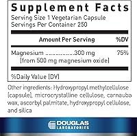 Vista 2 de Douglas Laboratories Magnesium Oxide Supports Normal Heart Function and Bone Formation* 250 Capsules