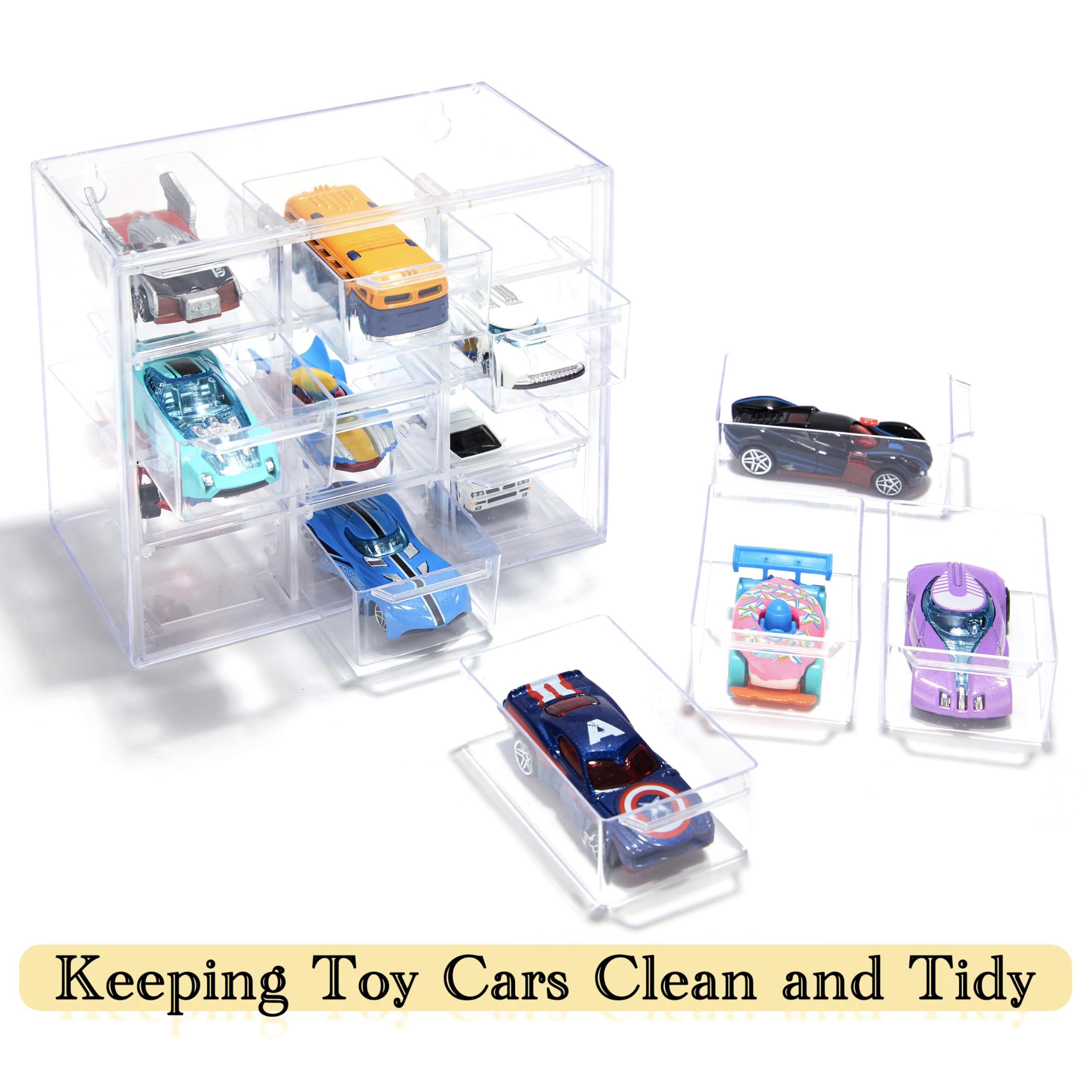 Vitrina Expositora Transparente De Acrílico Para Coches De Juguete Y Figuras De Colección – Caja Organizadora Antipolvo De 14 X 7,2 X 6 Cm, Protección Y Exhibición De Modelos