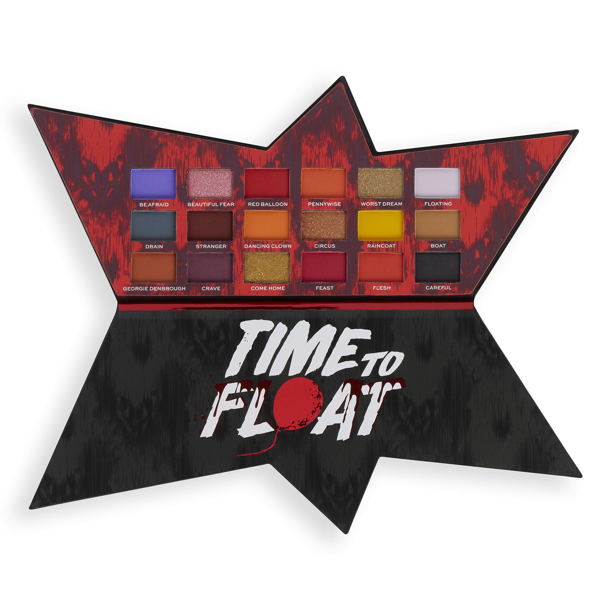 Makeup RevolutionX IT You'll Float too Shadow Palette, 18 Pigmented Matte and Shimmer Costume Eye Shades