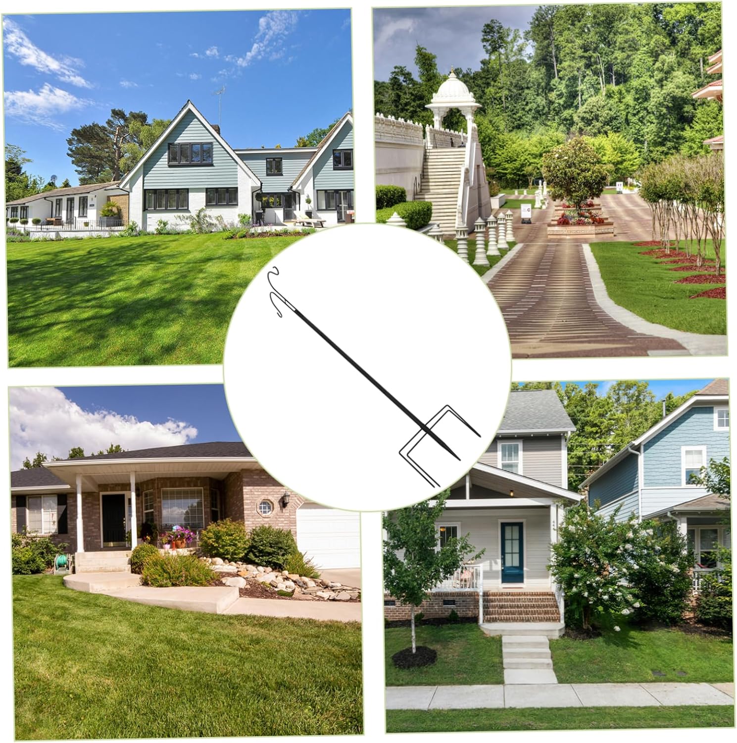 Outdoor Shepherd Hooks for Hanging Iron Plant Hanger Rods Garden Hooks for Lanterns Birdhouse