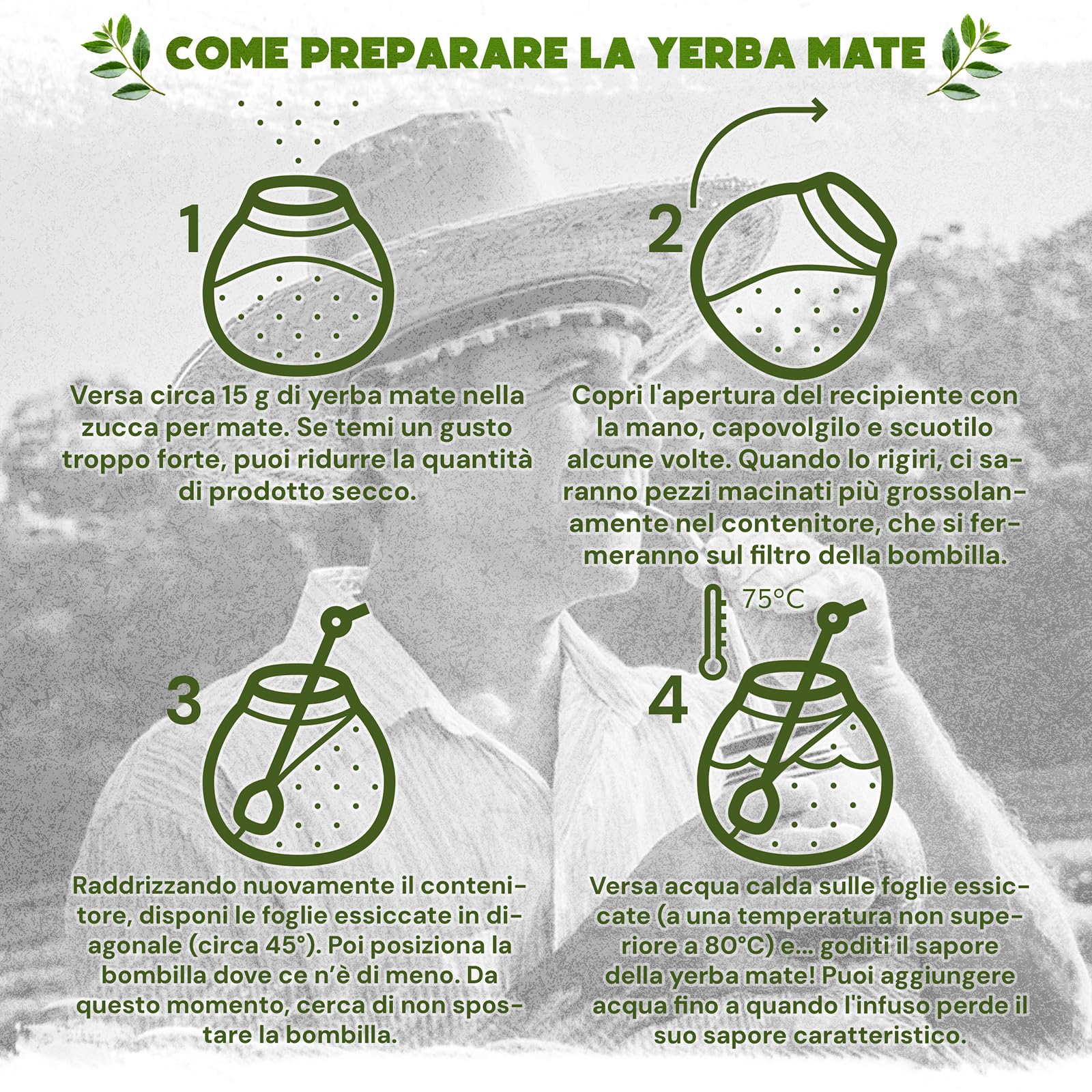 Verde Mate Green Orgánica Energia Guarana 500 g | Yerba Mate con Guaranà Biologico | Infuso Brasiliano Ricco di Gusto | Altissima Qualità Naturale