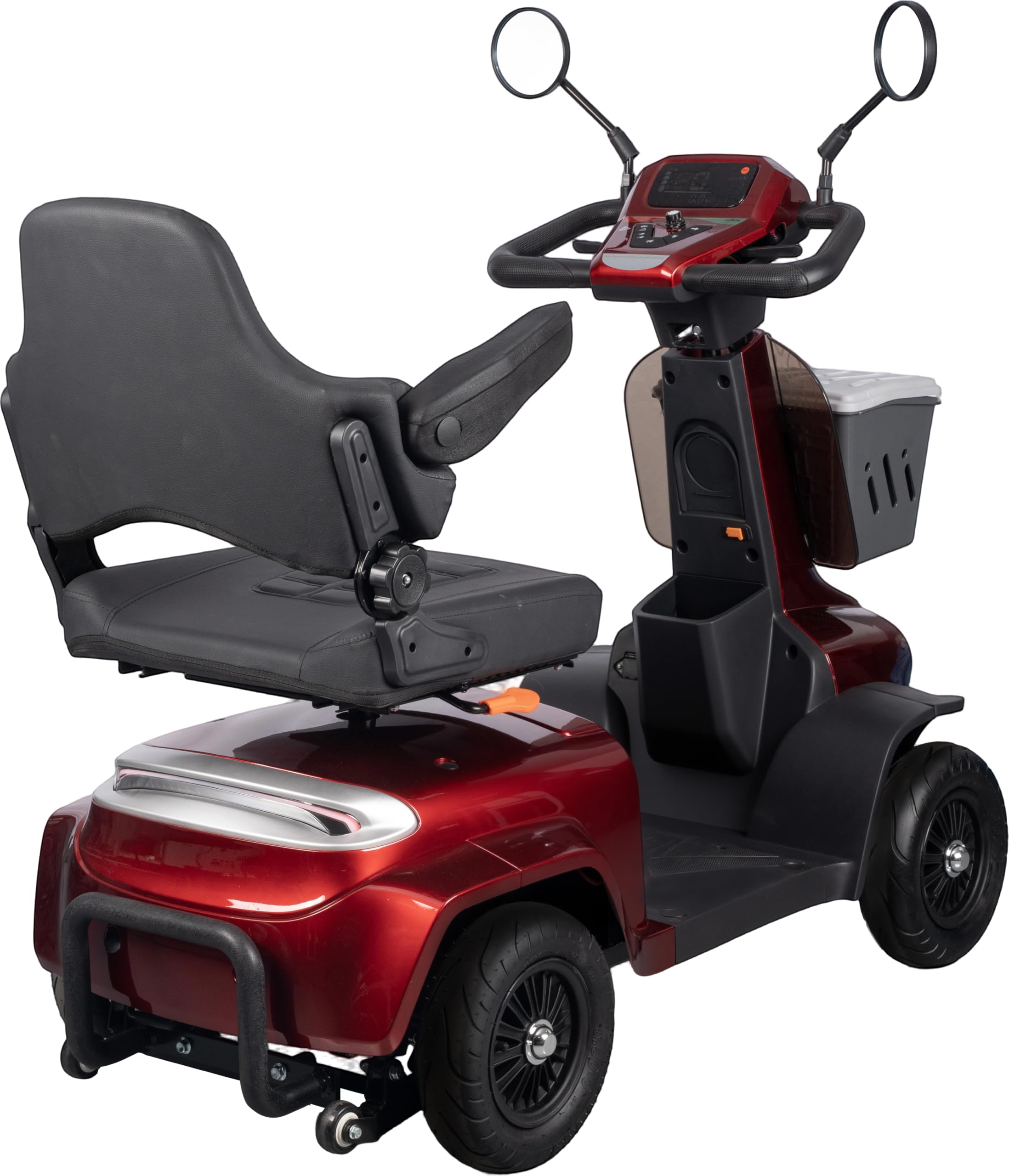 Scooter de movilidad para personas mayores y adultos, capacidad de 500 lb, silla eléctrica resistente de 4 ruedas, viaje rápido todo terreno, dispositivo de silla de ruedas a batería de largo alc