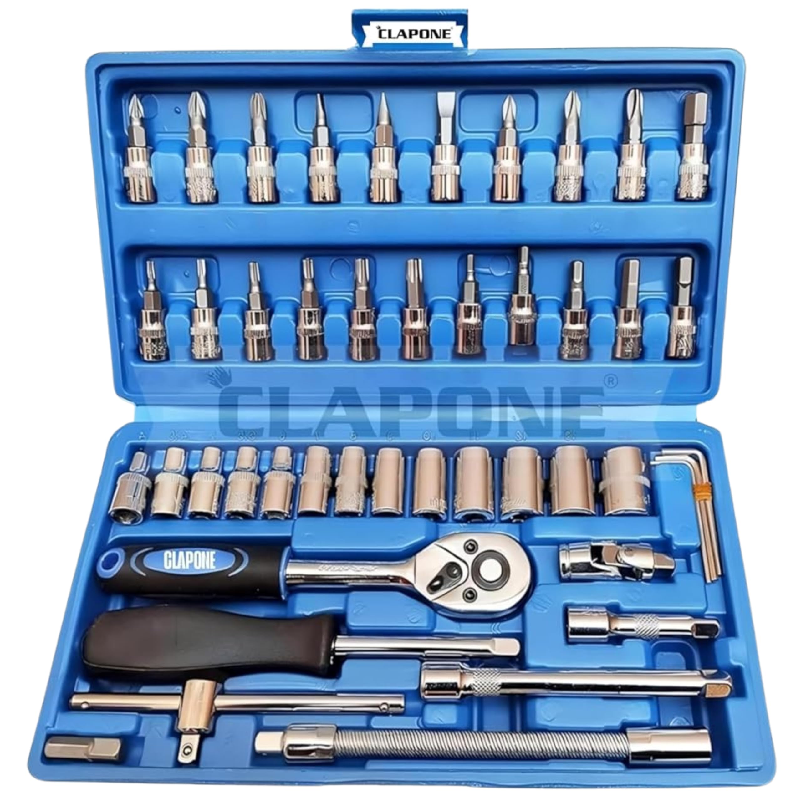 Tool Kit Socket Ratchet Wrench Set Socket Wrench/Screwdriver set/Bike Tool/Goti Set/Socket Screwdriver Set/Socket Wrenches/Auto Repairs/Car/Motorcycle/Bike Repair (46, Blue)-image-15