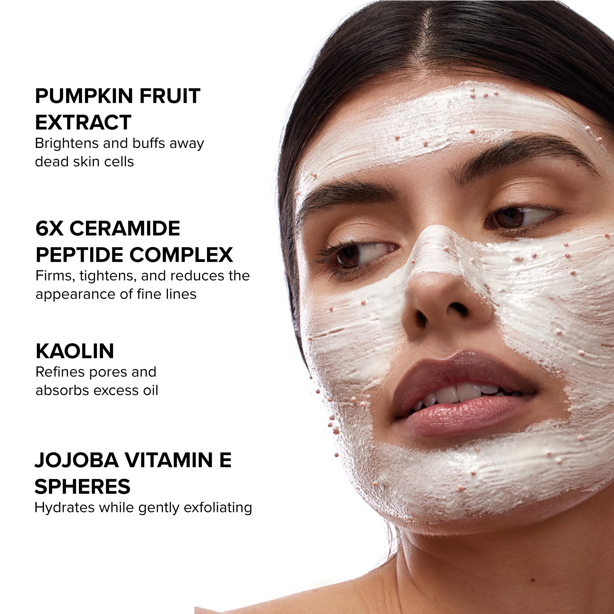 DRMTLGY Pumpkin Enzyme Face Mask with Jojoba Beads. Gentle Exfoliating Pumpkin Facial Mask for Dullness, Uneven Skin Tone, Fine Lines and Wrinkles. 5.5 oz
