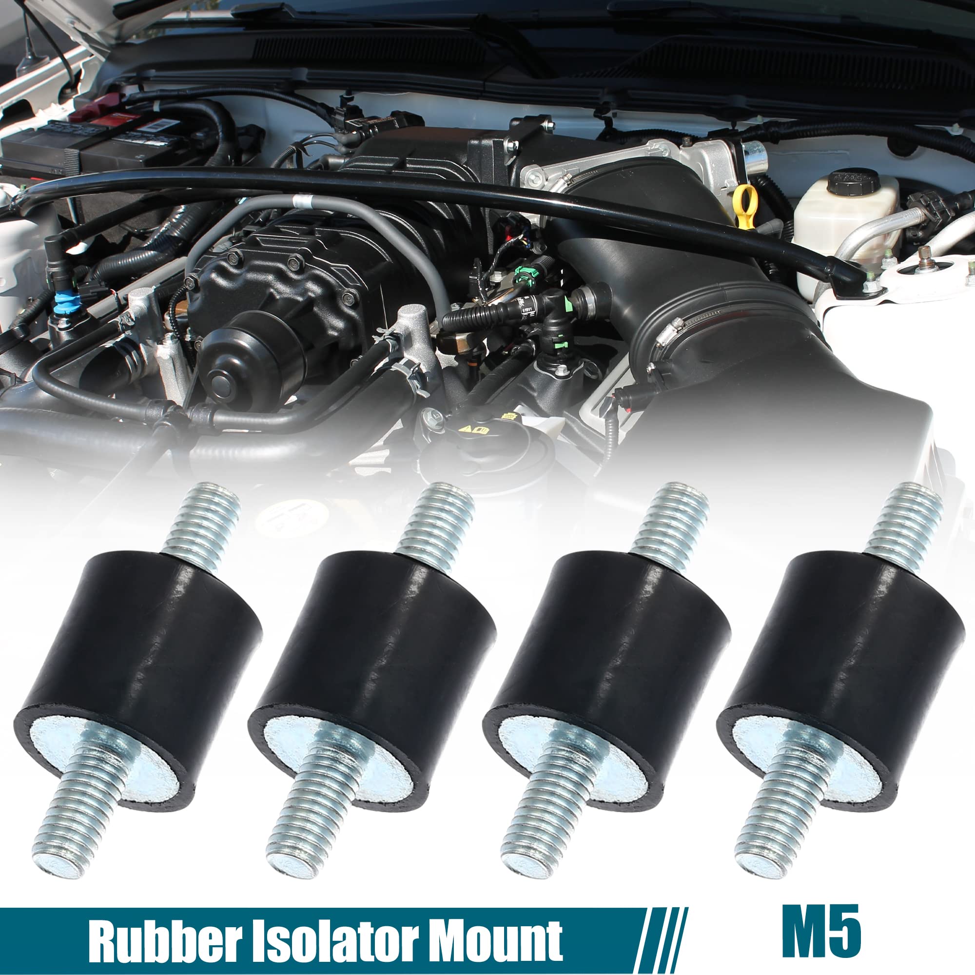 4er Set M8 Anti-Vibrations Gummi Isolatoren 40x30mm - Ideal Für Motoren, Pumpen & Maschinen