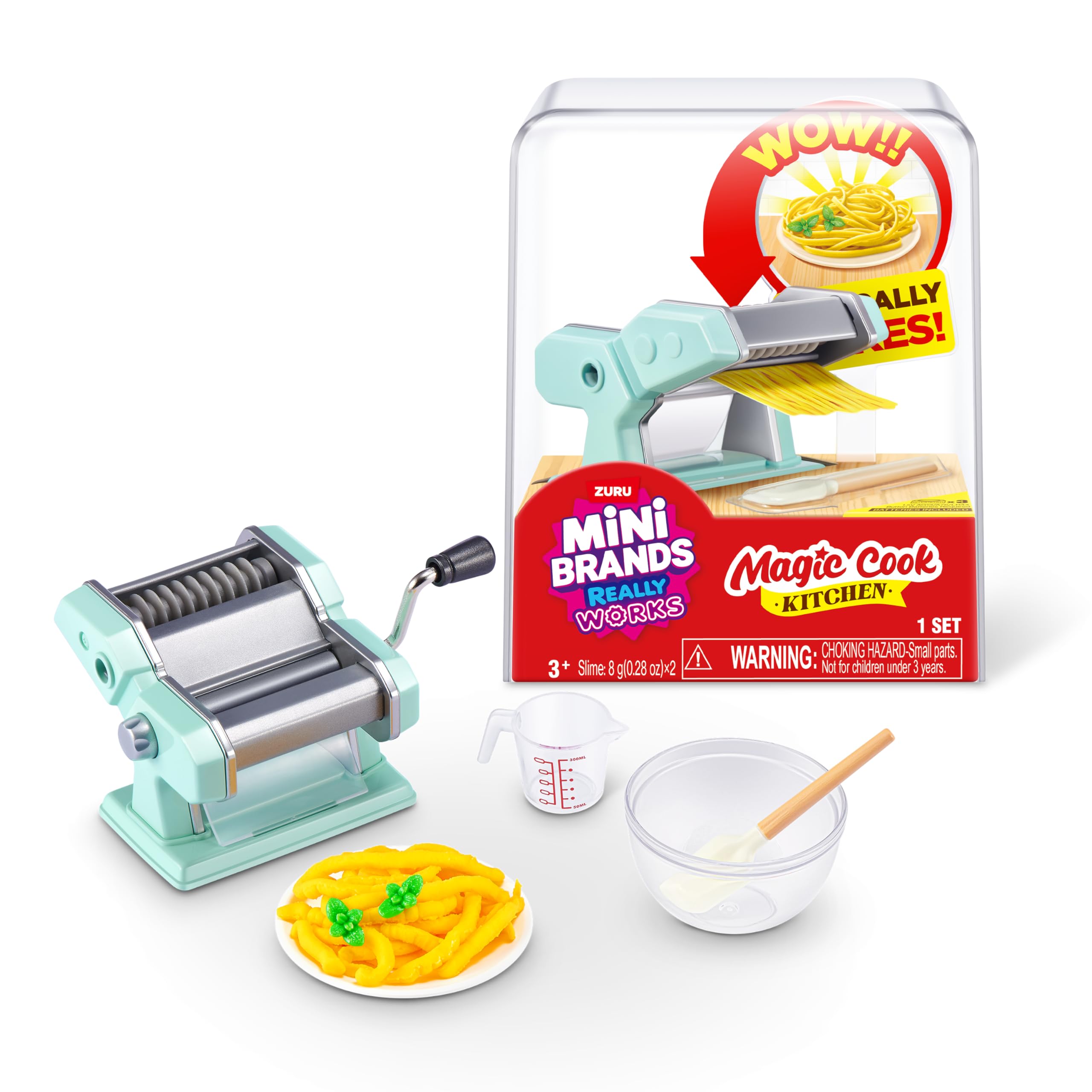 Mini Brands Magic Cook Kitchen Capsule Series 1 (Pasta Maker) by ZURU: Capsule con mini elettrodomestici funzionanti, collezionabile non commestibile. Per bambini 8+, adolescenti, adulti