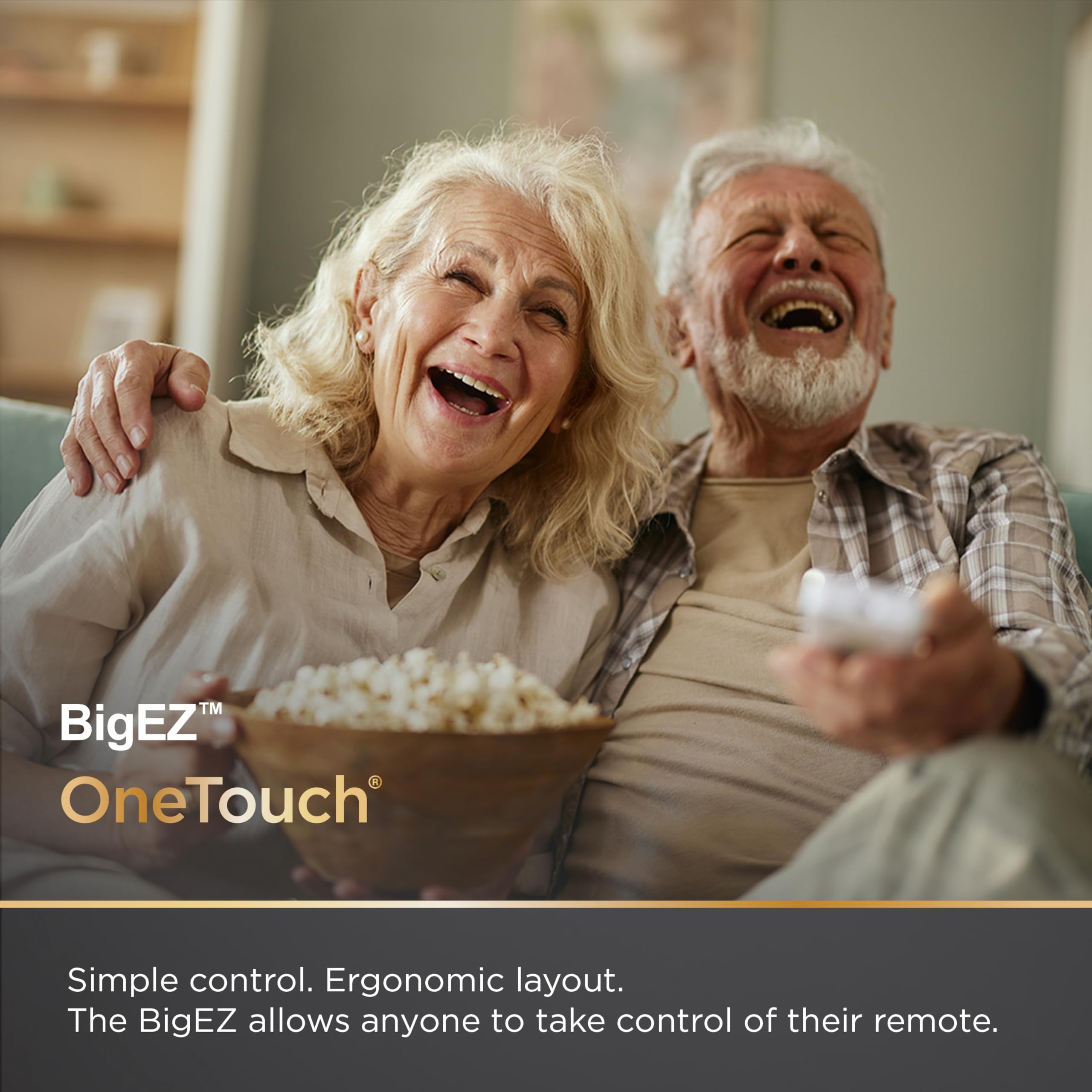 UltraPro BigEZ OneTouch – Télécommande Universelle à Gros Boutons pour Personnes âgées, Facile à Utiliser, télécommande de Rechange pour Samsung, LG, Sony, Vizio, Roku TV, lecteurs de Streaming