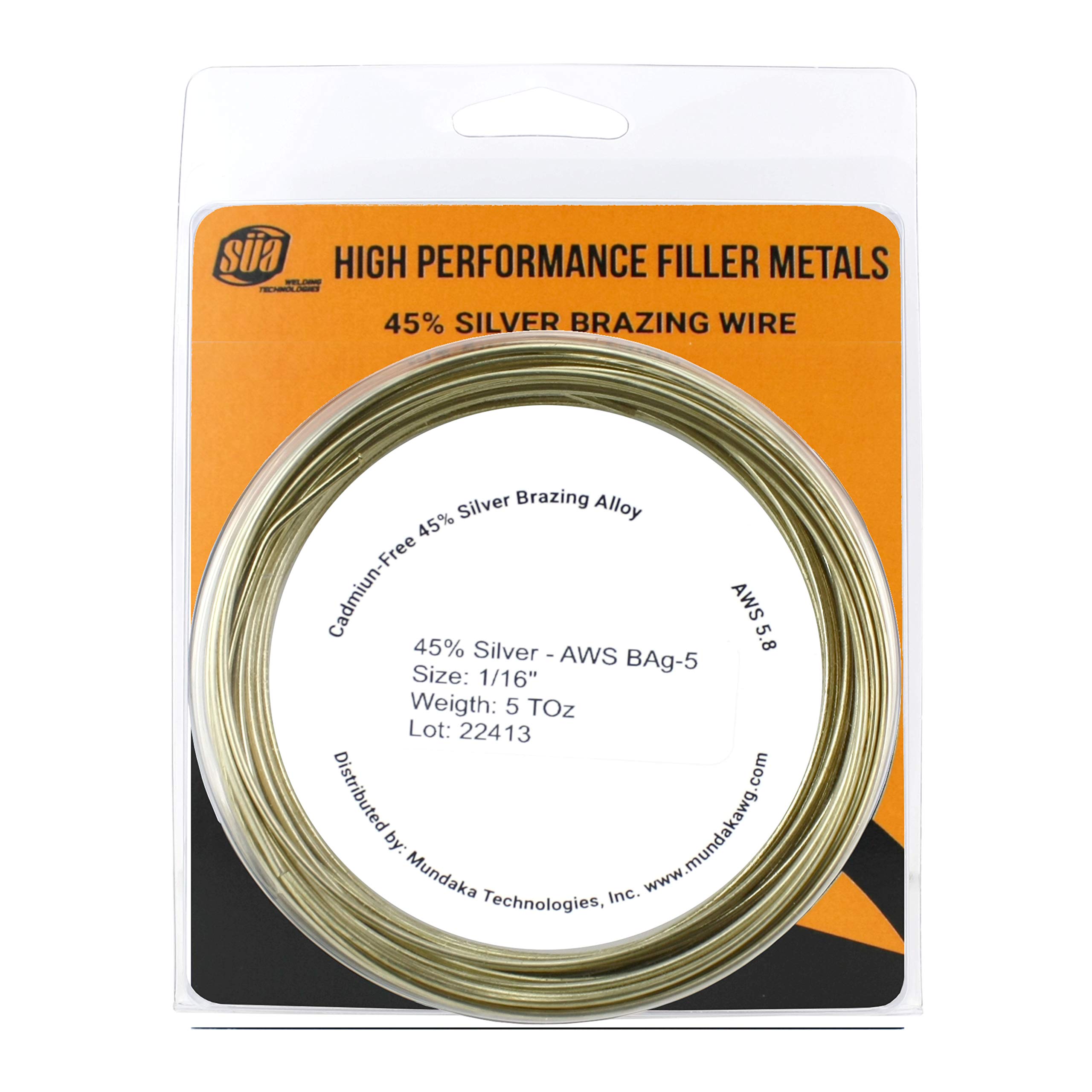 SÜA® Silver Brazing Solder Wire - 45% - AWS BAg-5 - Size: 1/16