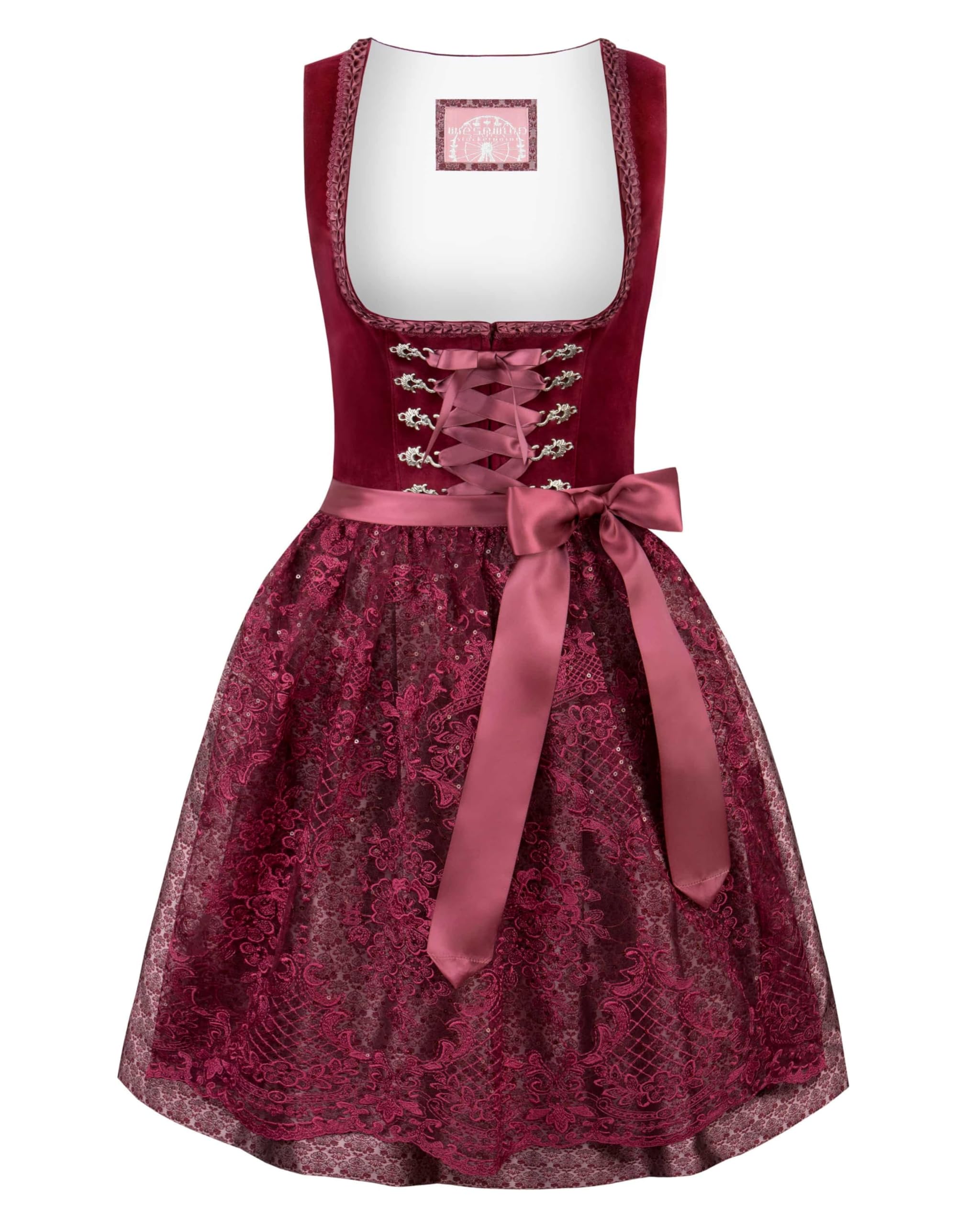 Stockerpoint Damen Dirndl Loredana I Größe 30-44 I Bequemes Trachtenkleid mit Schürze & liebevollen Details I Bequem & pflegeleicht I Perfekt für Trachten & Festlichkeiten