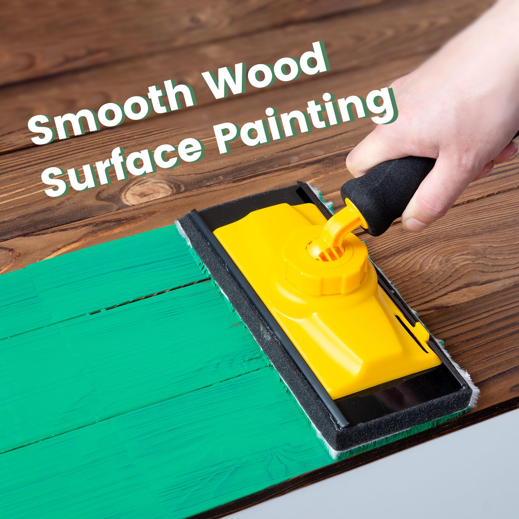 VOOMEY Paint Pad avec 5pcs Remplacement Pad recharges, Plafond Pad peintre pour la peinture murale, Decks en bois, cabanes et clôtures, Grand mur et plafond de peinture Pad