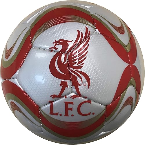 Icon Sports Balón de fútbol con licencia oficial del Liverpool FC de PVC no tóxico, tamaño 5