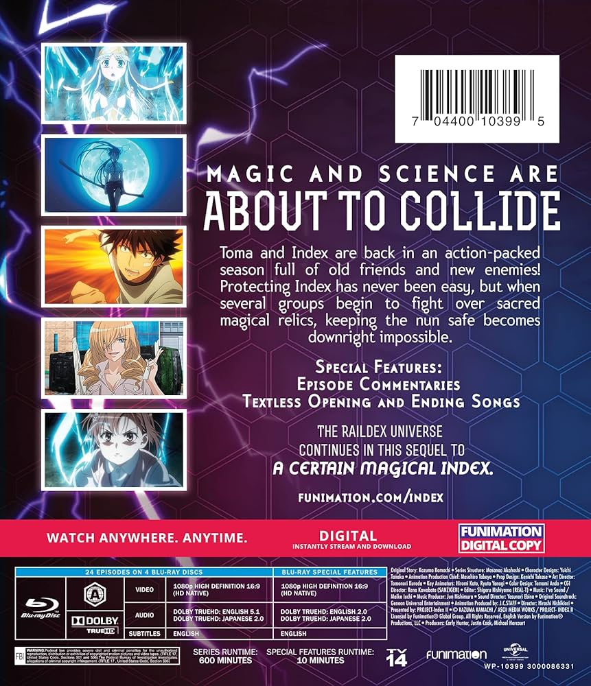 (未使用･未開封品)　Certain Magical Index II: Season Two [Blu-ray] [Import] 0pbj0lf Amazon.com: Certain Magical Index II: Season 2 - Part 1 [Blu