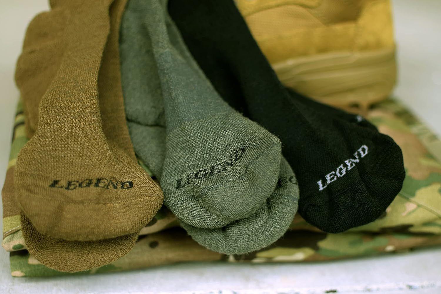 LEGEND Compression Tactical Merino Wool All-Weather Boot Socks - Mid-Calf Military for Men and Women - Image 7