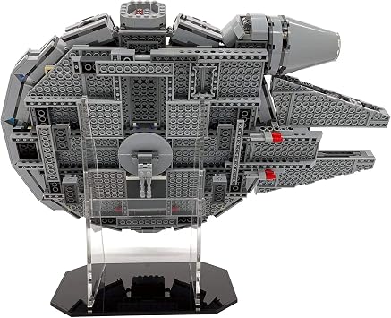 Display Stand Compatible with LEGO 7965 Millennium Falcon Angled Flight Stand with Minifigure Base Set Not Included