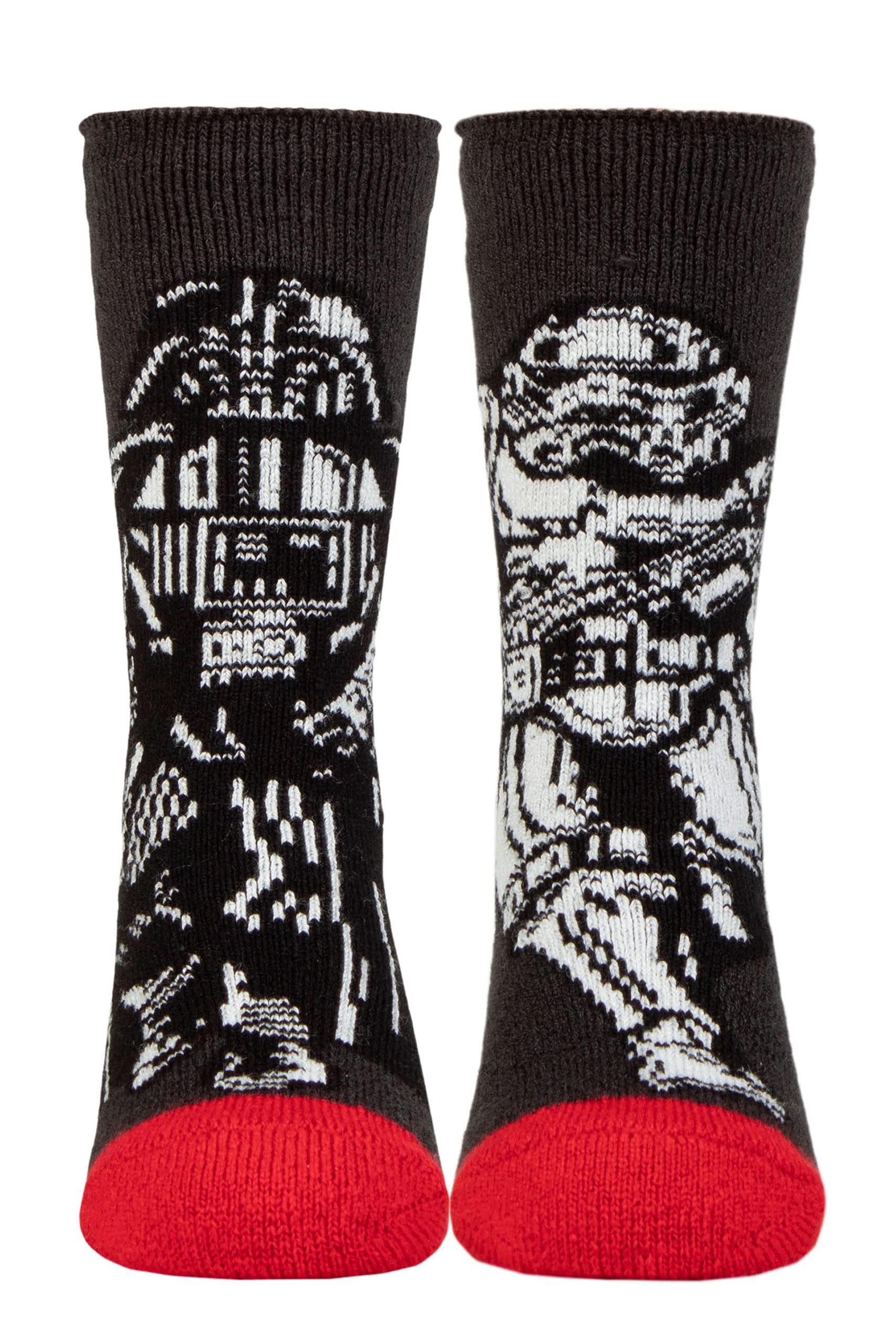 HEAT HOLDERS SOCKSHOP Kids Disney Star Wars 1.6 TOG Lite Darth Vader and Stormtrooper Thermal Socks Pack of 1 Black 12.5-3.5
