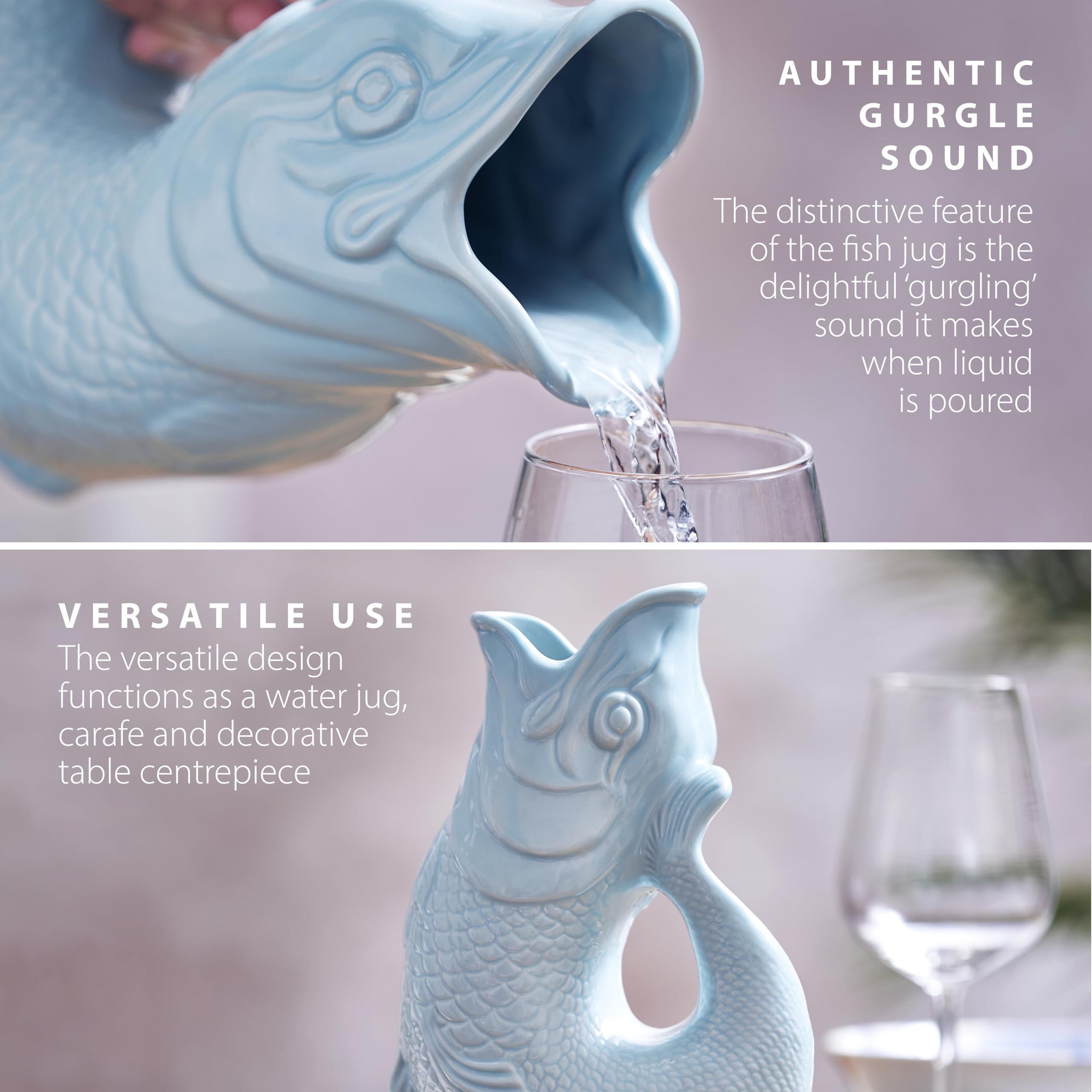 Wade Fish Jug, Handcrafted in Stoke-on-Trent England, Award-Winning Iconic UK Heritage Brand, English Earthenware, 1.2L - Image 4