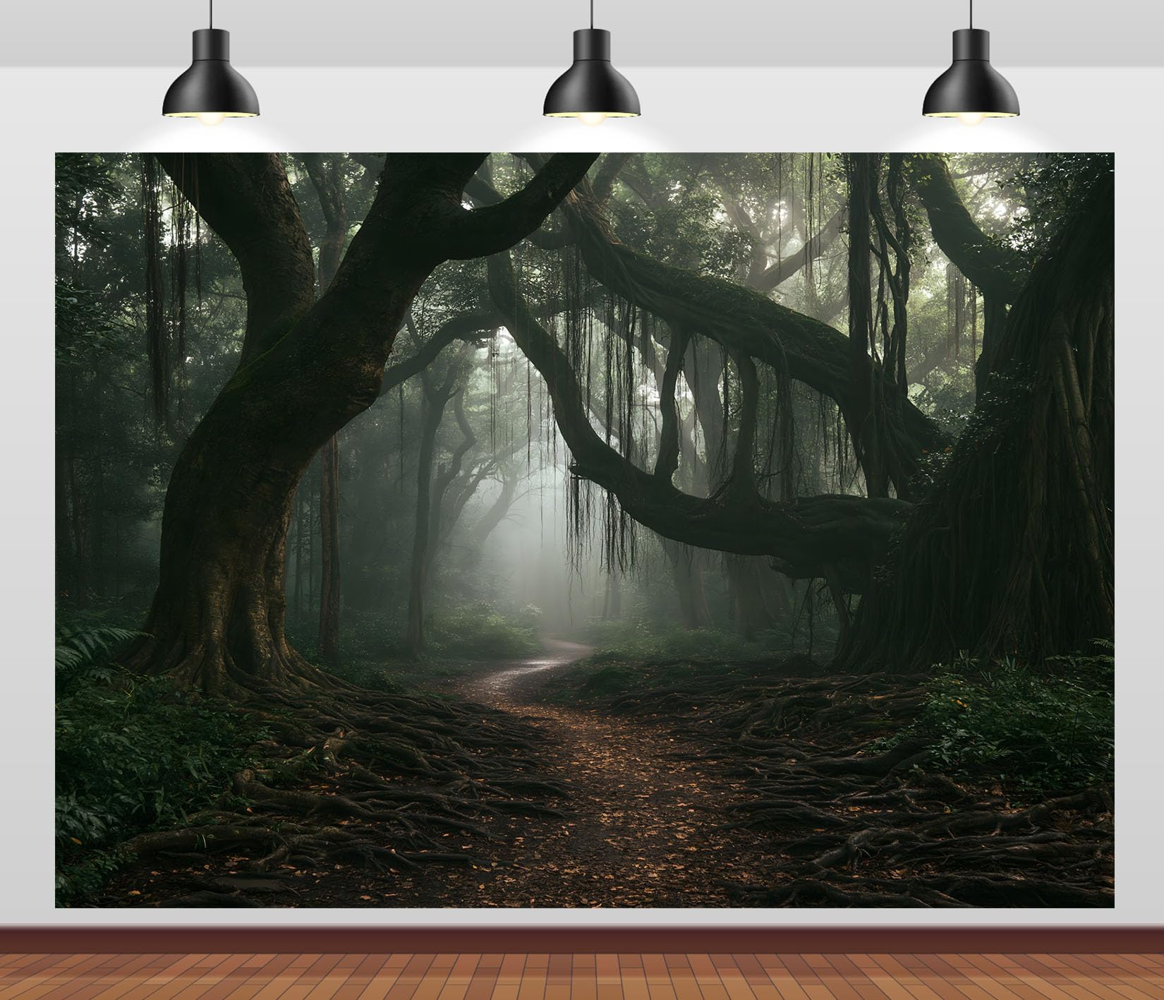 20x10FT (6x3m) Sentiero Soleggiato Foresta Sfondo Fotografico