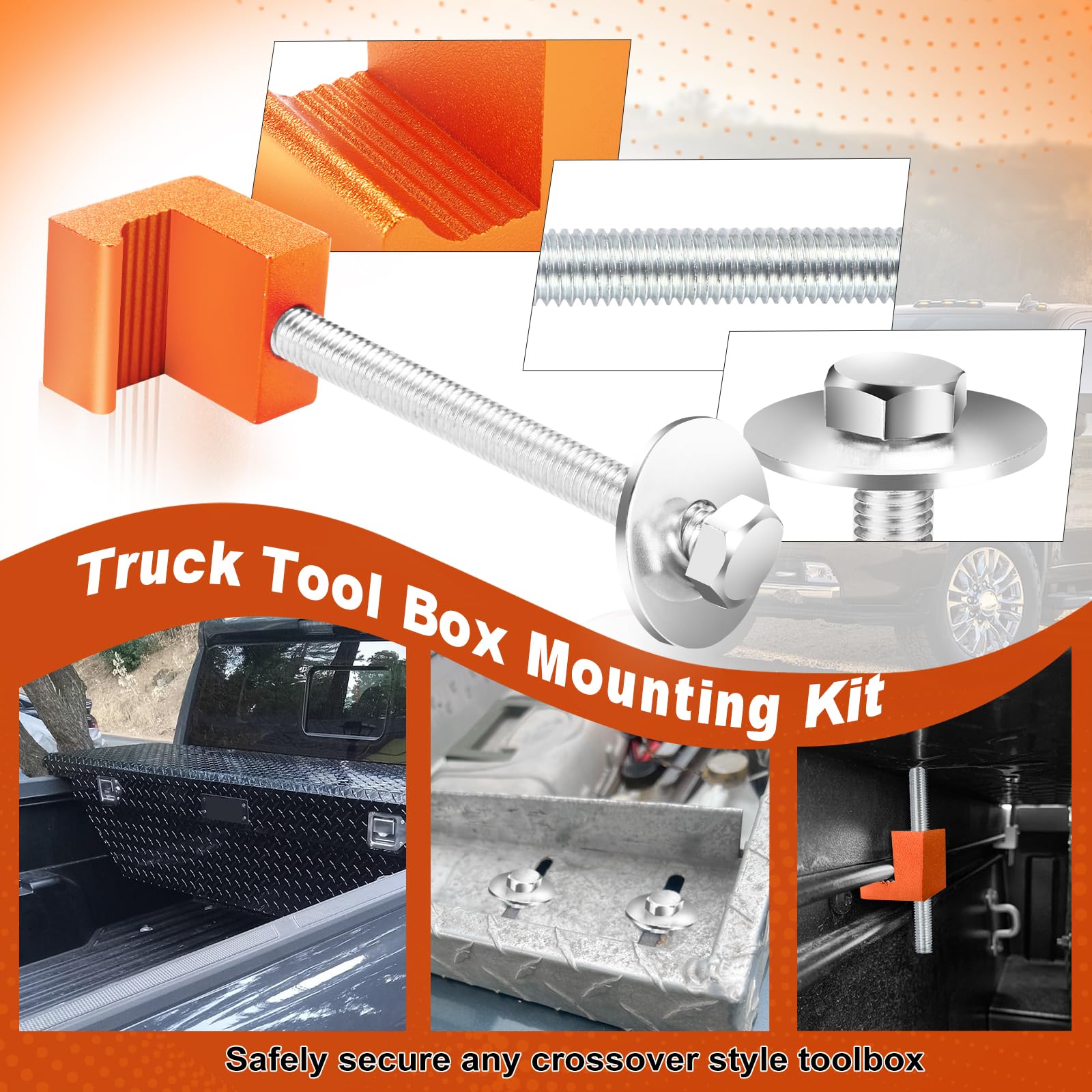Snapklik.com : Upgraded Truck Tool Box Mounting Kit Comes