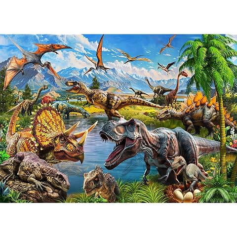 Puzzles for Kids Ages 6-8 – 200 Piece Dinosaur Puzzle for Kids Ages 6-12 – Fun and ...