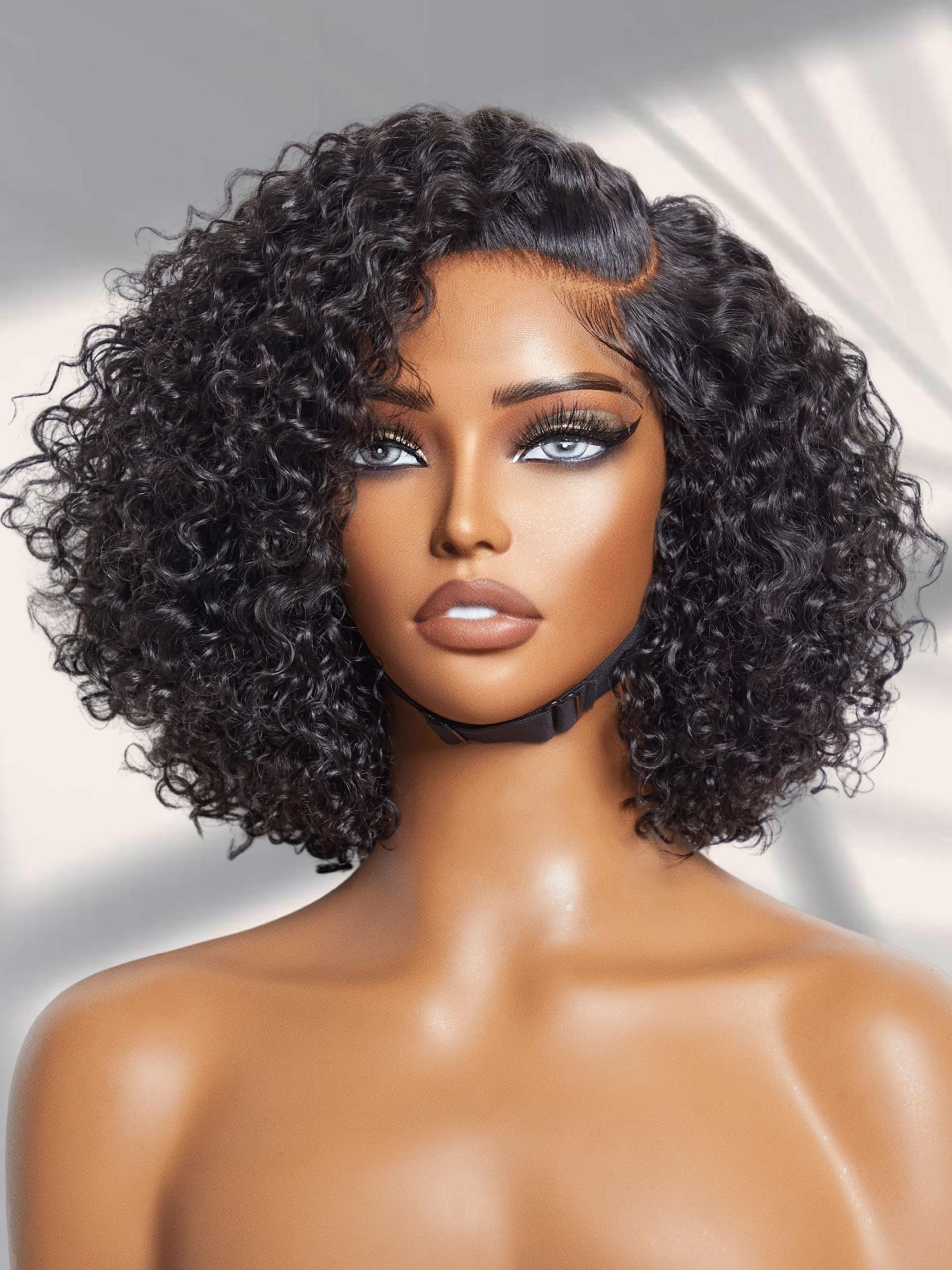 100% Human hair closure wig 10 inch Amazon.com : LUVME HAIR 10? Blunt Cut Bob Wig Human Hair Pre  main image 3