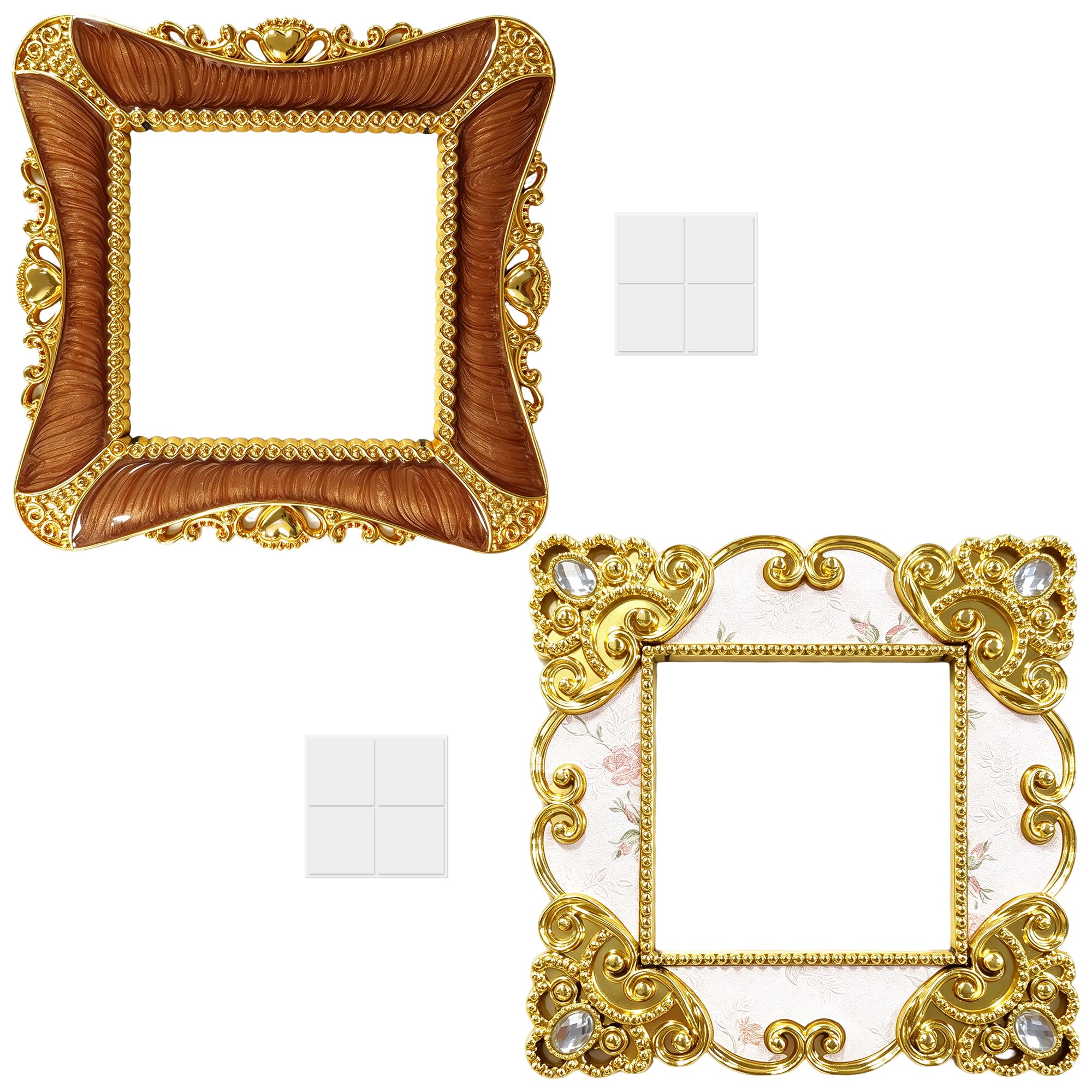 Light Switch Surround 2 Pack, Ornate Resin Socket Covers for Single Gang