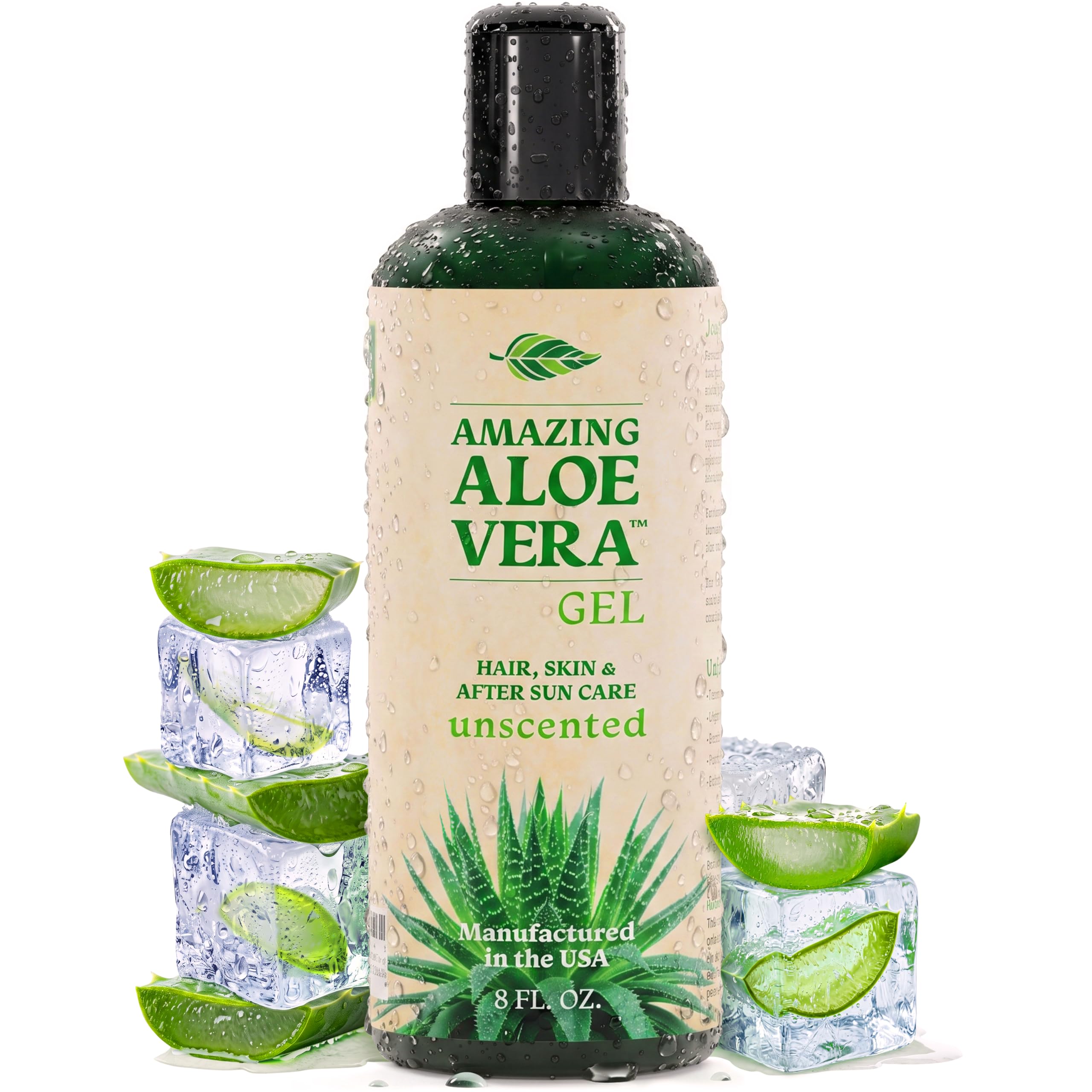 Amazon.com: Green Leaf Naturals Aloe Vera Gel, After Sun Care for