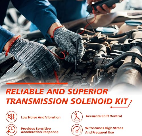 Miniatura 4 de Kit de solenoide de cambio de transmisión de 9 piezas, compatible con Lexus IS250 LX570 GS430 GS300 LS430 SC430 Sequola Tundra, juego de solenoides