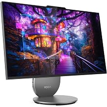 Lenovo Yoga AIO 27" QHD Touch, Core Ultra 5, 16GB LPDDR5X RAM, 512GB SSD | 27" QHD Touchscreen 4 Side Narrow Bezel Display, with Intel Core Ultra 5 125H Processor, 5MP IR/RGB Camera, and Win 11 Home