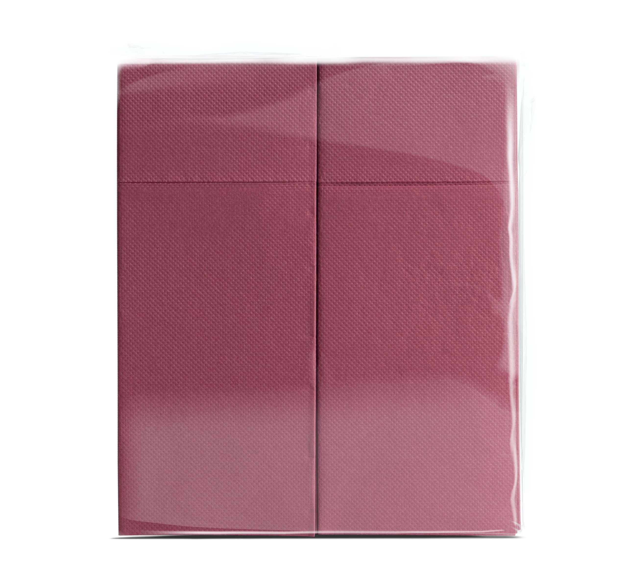 Aroba 1250 miękkich serwetek na sztućce z miękkiego materiału, objętość i struktura, wstępnie złożone serwetki z rozcięciem, 32 x 38 cm, składane, dobrej jakości, bordowa czerwień