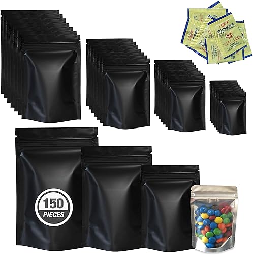 Bolsas resellables a prueba de olores, bolsas de Mylar con absorbentes de oxígeno, bolsas resellables de mylar resellables, bolsas resellables con