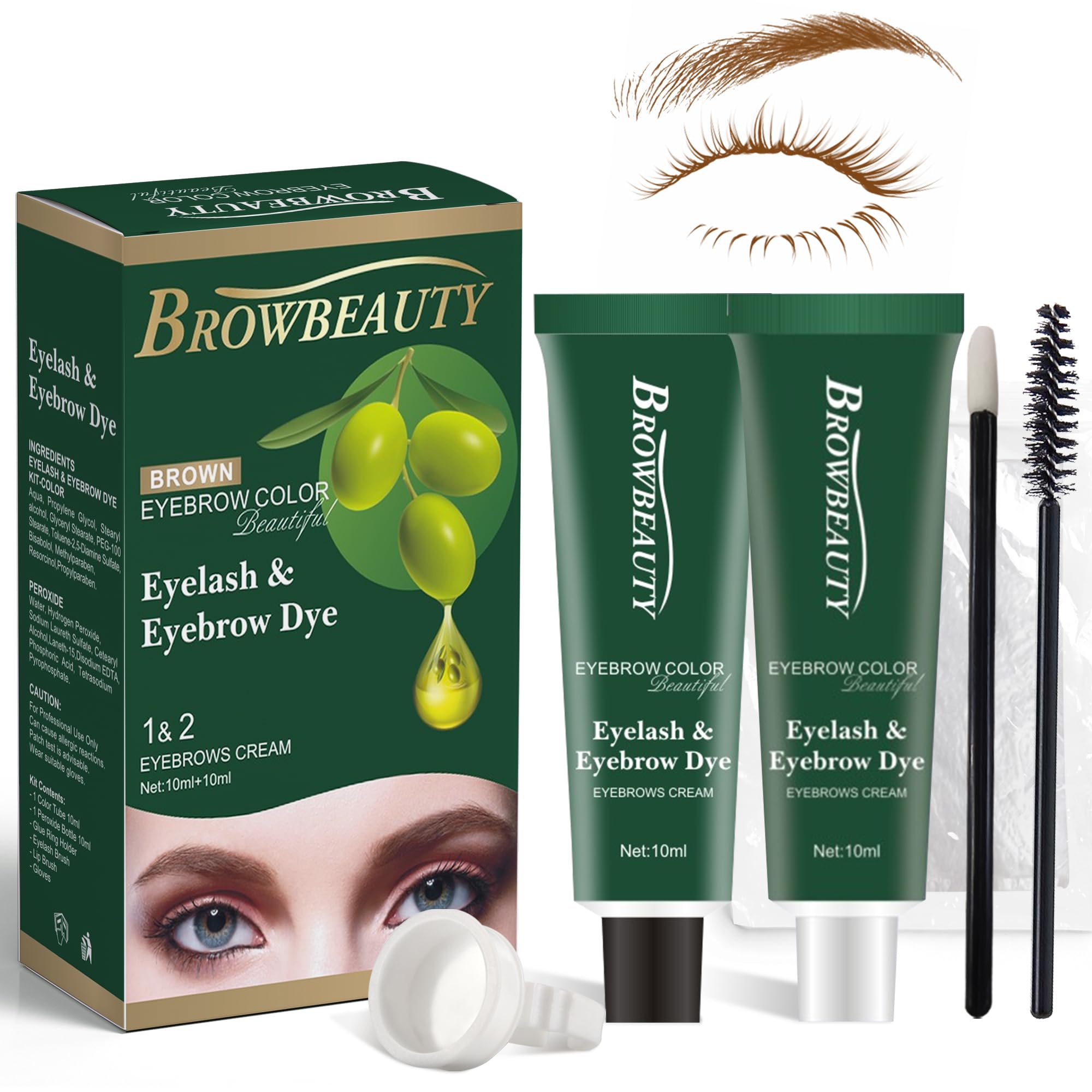 MIBYLEN Lash & Brow Color Kit with Olive Oil