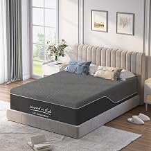 10 Inch Full Gel Memory Foam Mattress, Medium-Firm Mattress | Cooling Gel Infused Mattress for Back Pain, Fiberglass-Free, Motion Isolation, Boxed for Easy Delivery