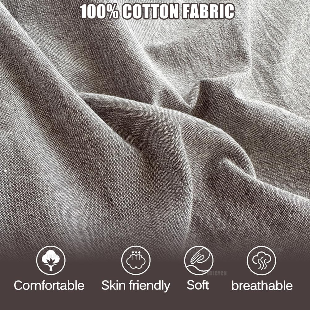 Beige,90x190cm, 100% Cotton Futon Floor Mattress Cover with Zipper Traditional Japanese Floor Mattress Futon Cover Dustproof Mattress Protector Futon Slipcover for Bedroom Dormitory