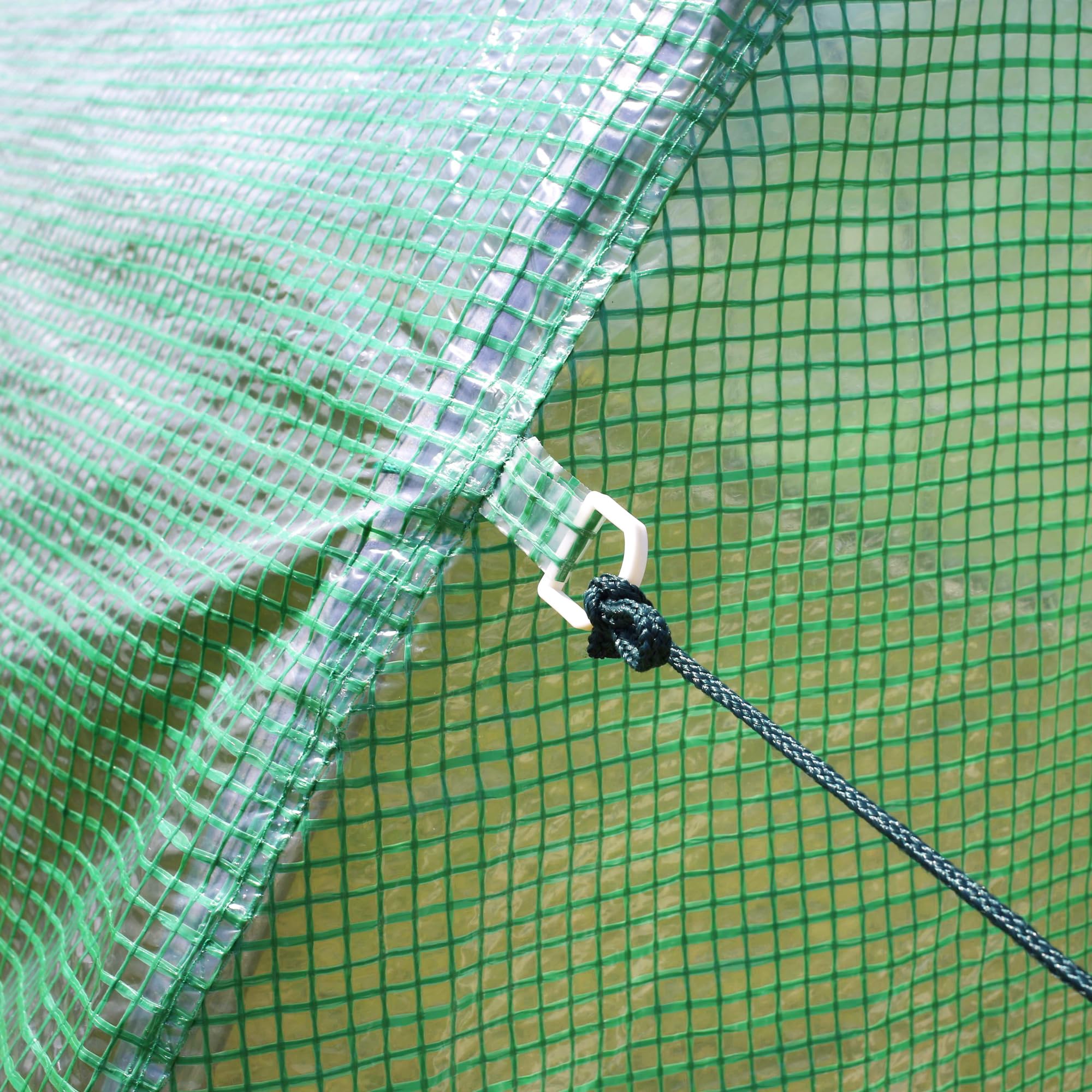 Zelsius Invernadero de Túnel | 6 x 3 x 2 m | Invernadero con Puertas con Cremallera y Ventanas Enrollables | Huerto para Plantas con Cubierta de Polietileno | Invernadero de Cultivo Exterior