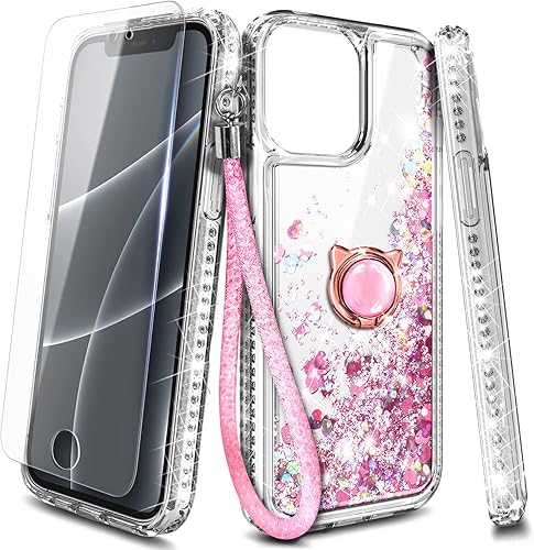 Miniatura 7 de NGB Supremacy Funda compatible con iPhone 15 Plus con protector de pantalla de vidrio templado, soporte de anillocorrea para la muñeca, con