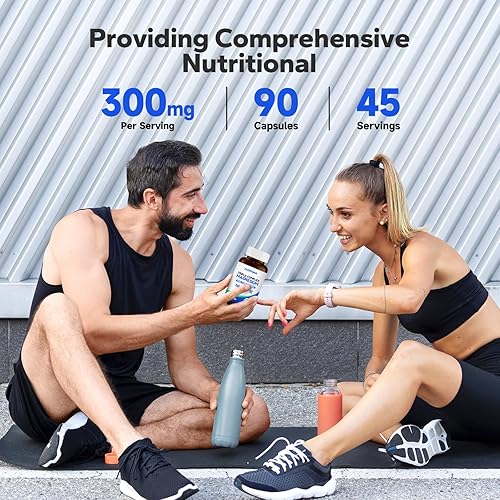 Miniatura 6 de Complejo triple de magnesio (90 cápsulas), 300 mg de glicinato de magnesio, citrato y malato, alta absorción, mejora la vitalidad muscular, aumenta