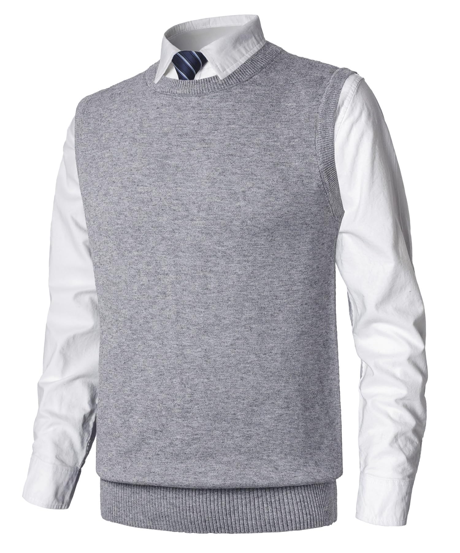 Hombre Invierno Sin Mangas SuéTer Cómodo Cárdigan De Punto Classic Business Gentleman Prendas Casual de Negocios Casual Suéter Prendas de Punto Pullover