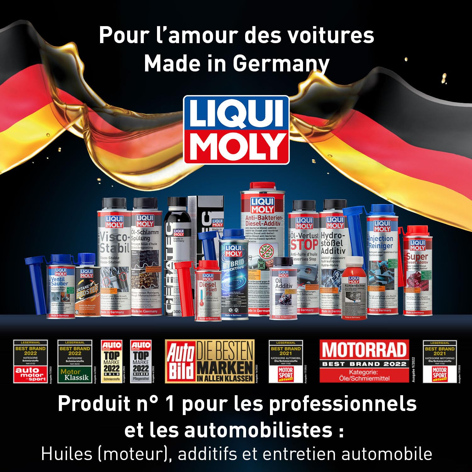 Liqui Moly Cera Tec 3721 - Additif d'huile céramique anti-usure pour moteurs essence et diesel - Fonctionnement plus silencieux, frottement réduit et consommation de carburant réduite - 300 ml