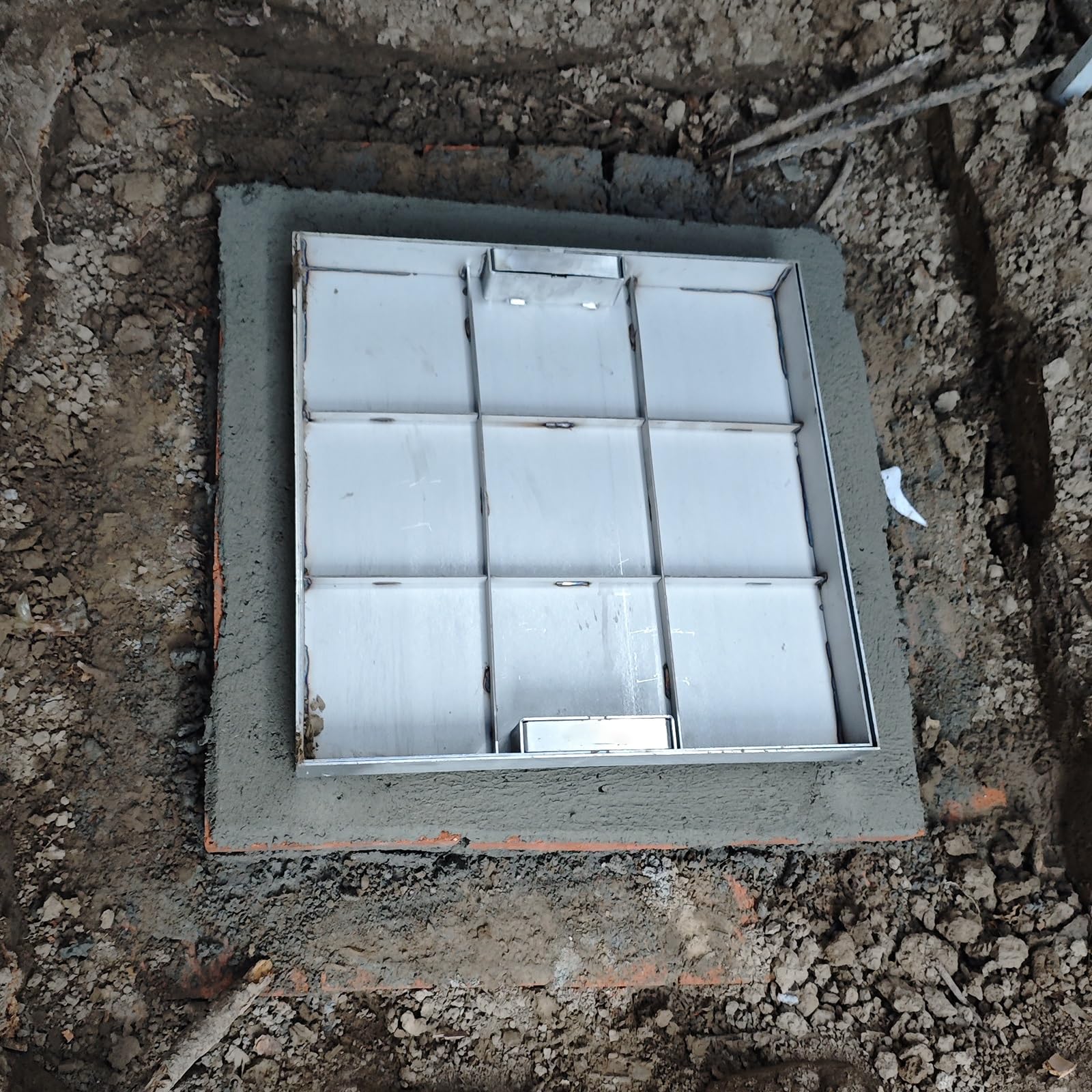 GJMSSMY Recessed Manhole Cover inspection chamber landscaping cover utility inspection lid block paving squa