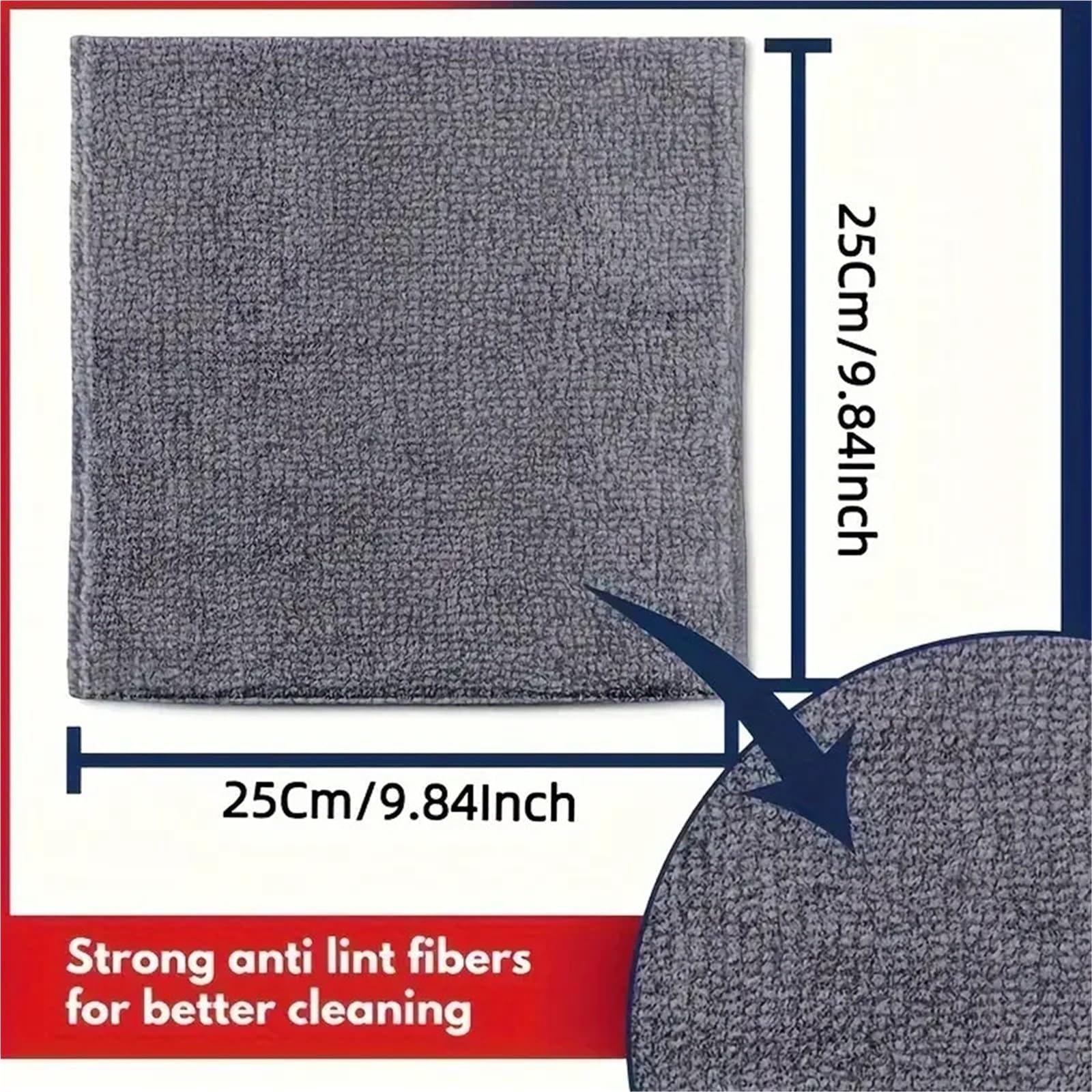 Auto-Trocknungstuch Extra Dicke, fusselfreie Mikrofaser-Reinigungstücher, wiederverwendbares, supersaugfähiges Tuch for die Fensterreinigung im Auto(50PCS)