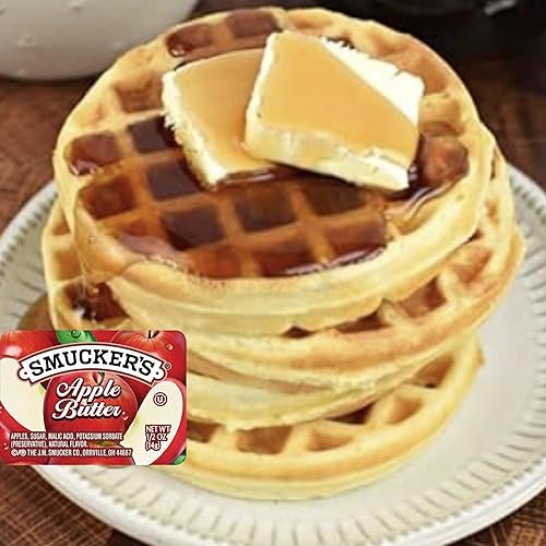 Miniatura 4 de Tazas individuales de mantequilla de manzana de 0.5 onzas  Paquete de 25  Porciones individuales para desayuno, catering, restaurantes, hoteles,