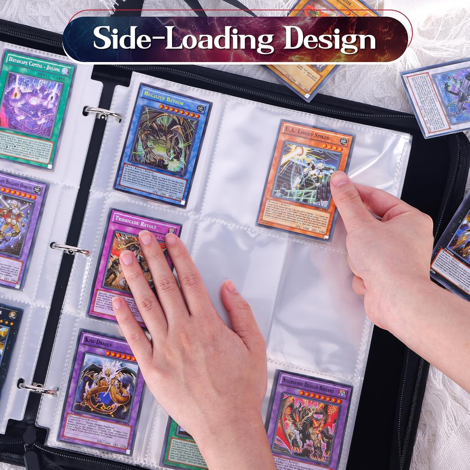 900 Pockets Baseball Card Binder for Trading Cards, 9 Pocket Sports Card Binder Durable Card Holder Album Baseball Card Protectors for MTC,TCG, Game Cards, Sports Cards