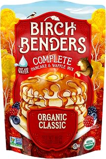 Birch Benders Organic Classic Pancake & Waffle Mix, 40 oz - Just Add Water, Vegan, USDA Organic