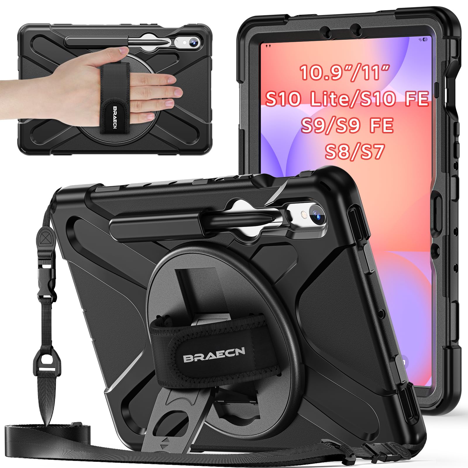 Amazon.com: Case for Samsung Galaxy Tab S10 Lite/S10 FE/S9 FE 10.9