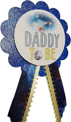 Miniatura 7 de Alfileres Galaxy Baby Shower para que la familia los use en el género revelan el espacio exterior con temática de cohetes It's a Boy Sprinkle