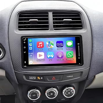 Double Din Android 14 Car Radio Stereo Upgrade for Mitsubishi Outlander Sport 2013-2025, 7inch IPS Touch Screen Head Nuit GPS Navi with Carplay Android Auto Bluetooth WiFi FM SWC DSP SWC Backup Camera