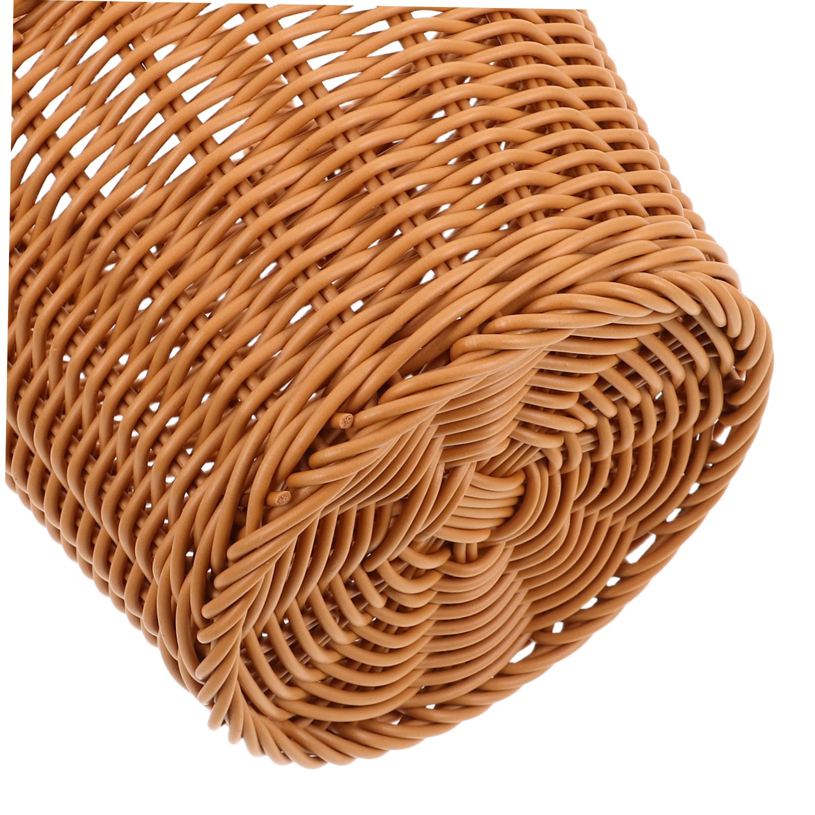 COLLBATH Cesta Colgante De Cocina Tejida De Mimbre Grande Para Almacenamiento Multiusos De Verduras y Utensilios, Diseño Abierto Resistente, Organizador Práctica Para Despensa y Paredes