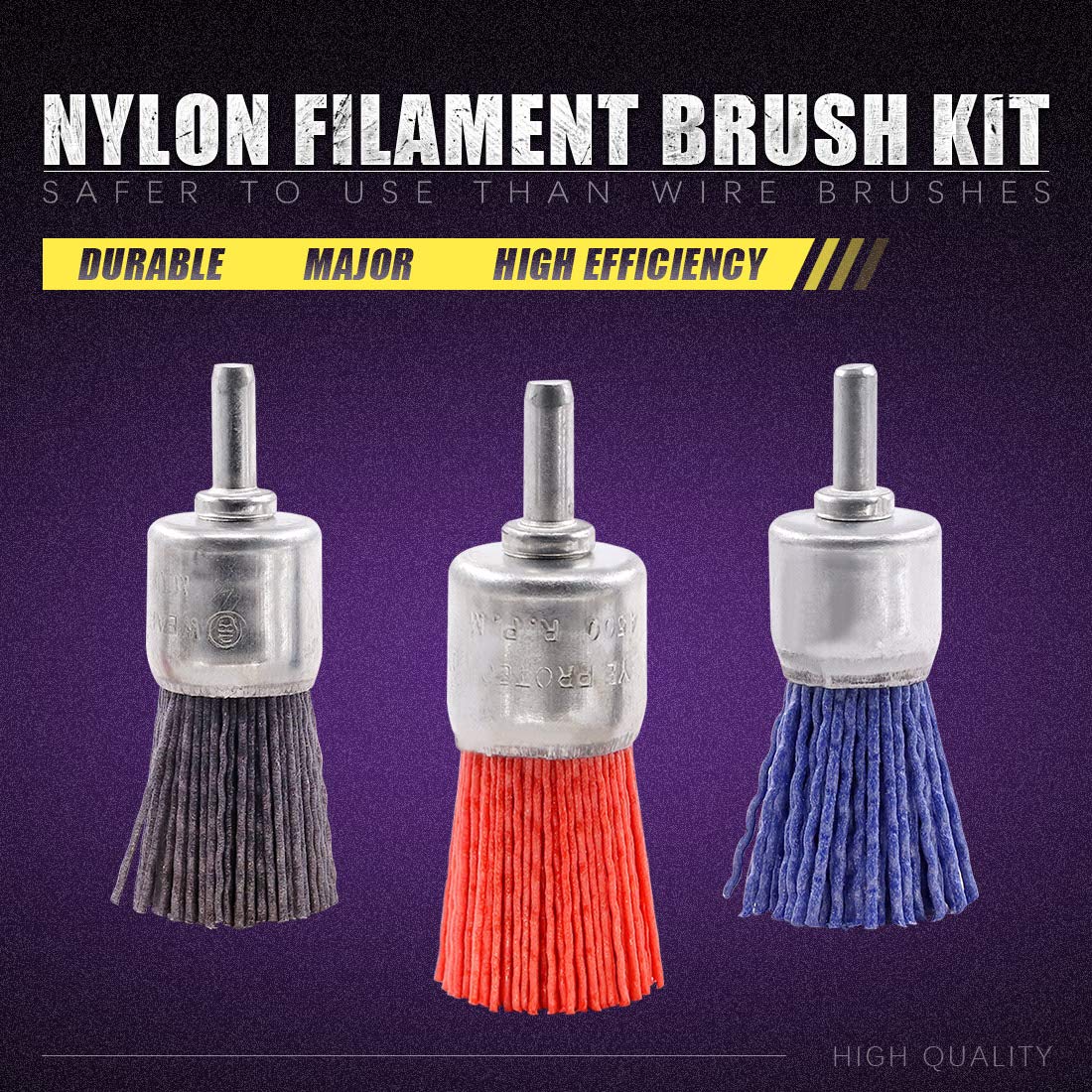 Swpeet Nylon Wire Brush Kit - Rust Removal -5 Swpeet Nylon Wire Brush Kit - Rust Removal -5