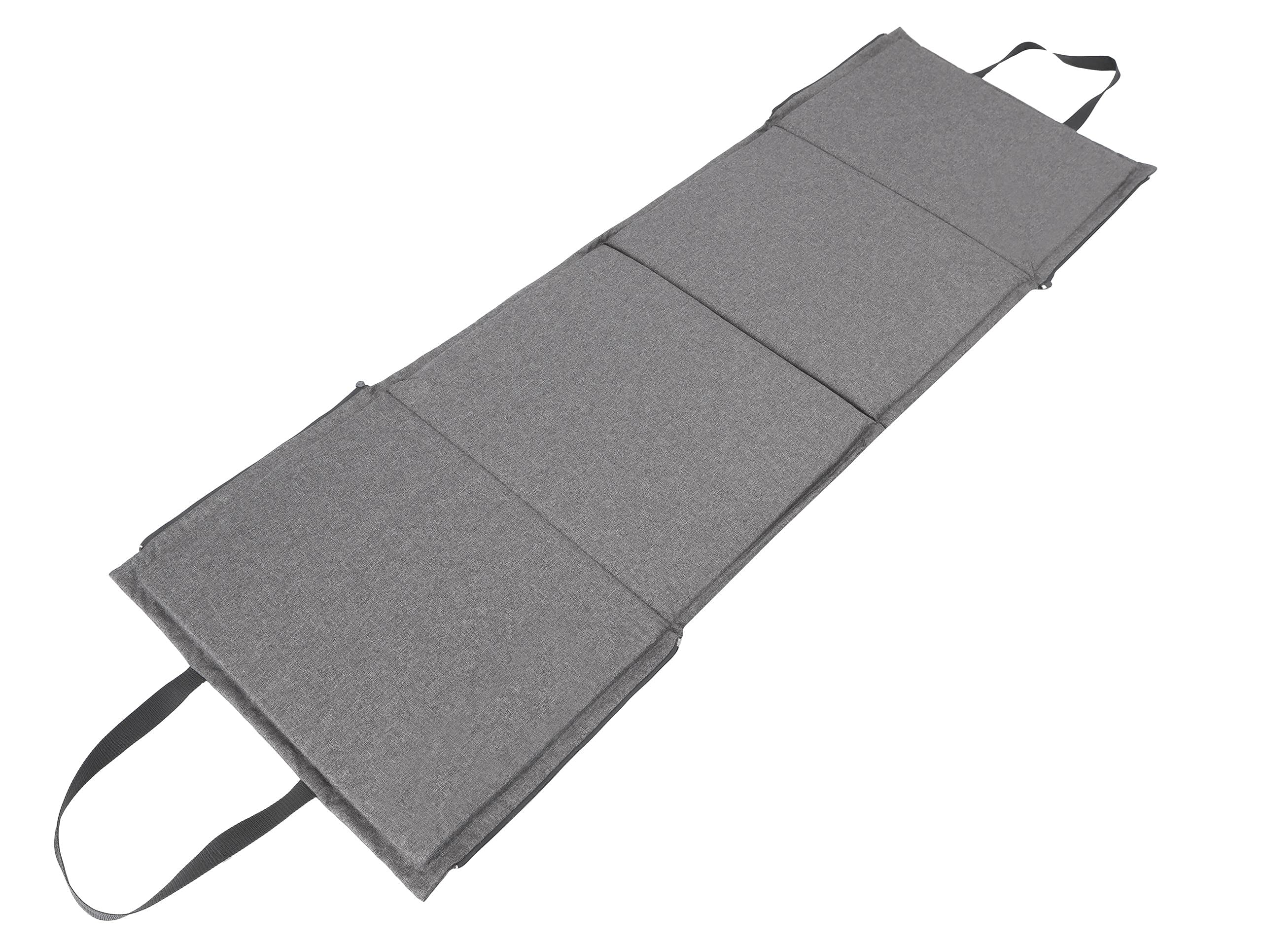 PillowPrim Tappetino da spiaggia, per gli appassionati di attività all'aperto e del campeggio, comodo da sdraiare in giardino e in spiaggia, portatile e pieghevole, 2 in 1, 177 x 54 cm, grafite