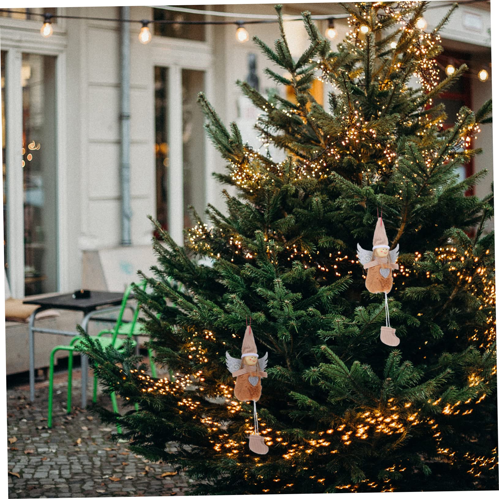 TOPBATHY 3 Juegos Colgante Ángel De Navidad Luces Led para Arbol De Navidad Decoraciones De Fiesta De Hadas Muñecos Navideños Christmas Tree Ángel Muñeca Colgantes Algodón 6 Piezas * 3